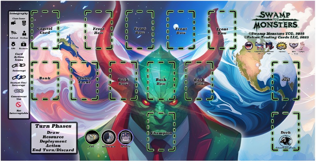 Swamp Monsters TCG play mat